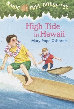 Book cover of High Tide in Hawaii by Mary Pope Osborne, Sal Murdocca