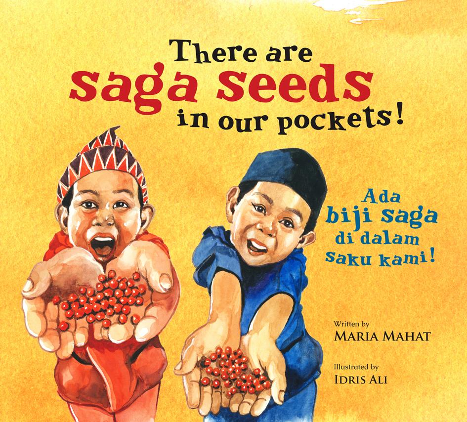 Book cover of There Are Saga Seeds in Our Pockets! by Maria Mahat, Idris Ali (Illus.)