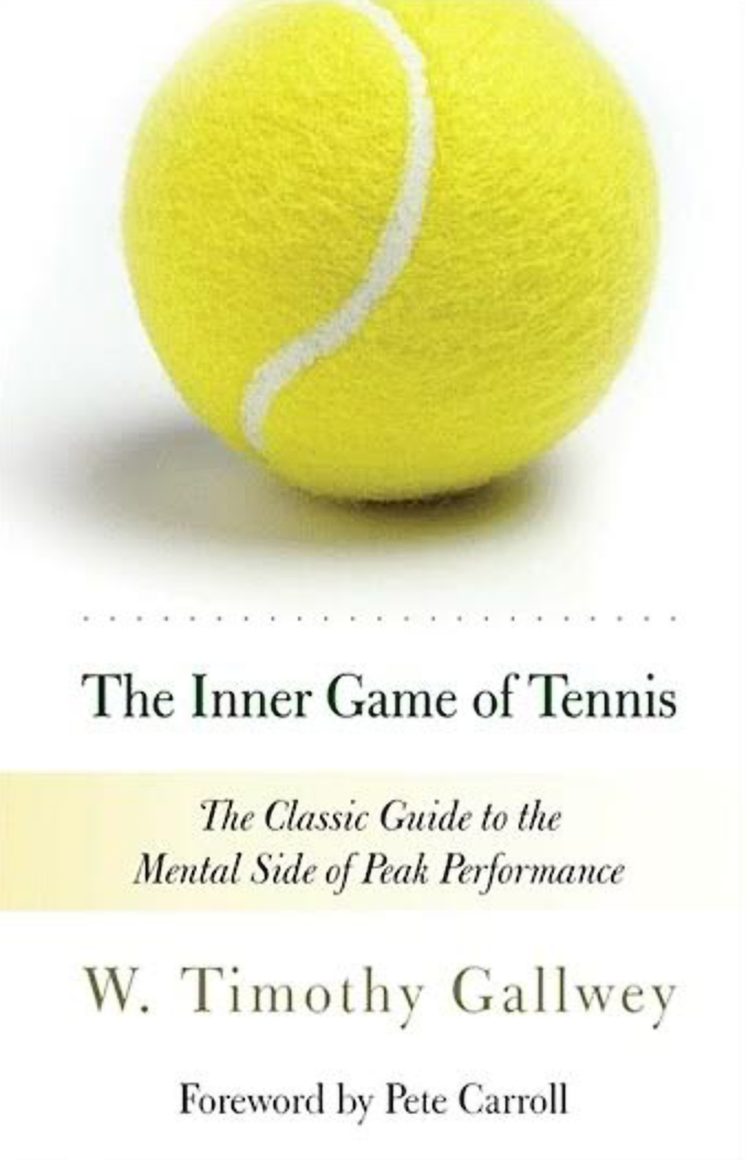 Book cover of The Inner Game Of Tennis: The Classic Guide To The Mental Side Of Peak Performance by W. Timothy Gallwey, Pete Carroll (Foreword), Zach Kleiman (Preface)