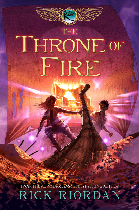 Book cover of The Throne Of Fire by Rick Riordan