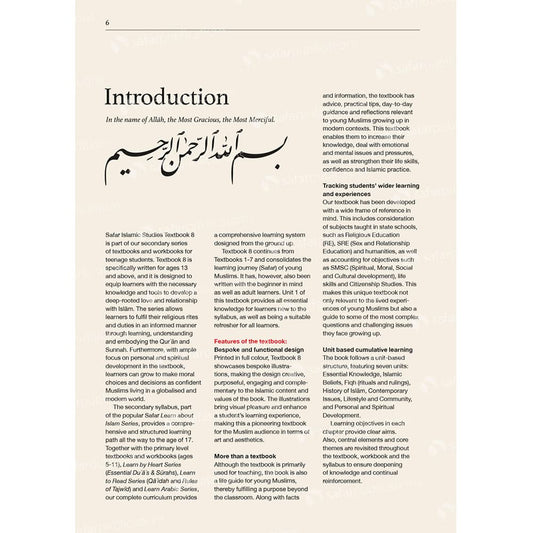 Book cover of Safar Islamic Studies: Textbook 8 – Learn About Islam Series by Hasan Ali