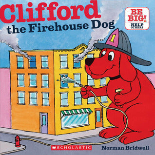 Book cover of Clifford The Firehouse Dog by Norman Bridwell