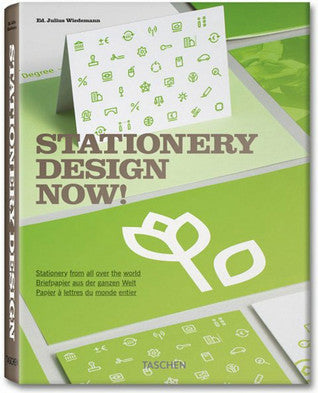 Book cover of Stationery Design Now! by Julius Wiedemann (Ed.)