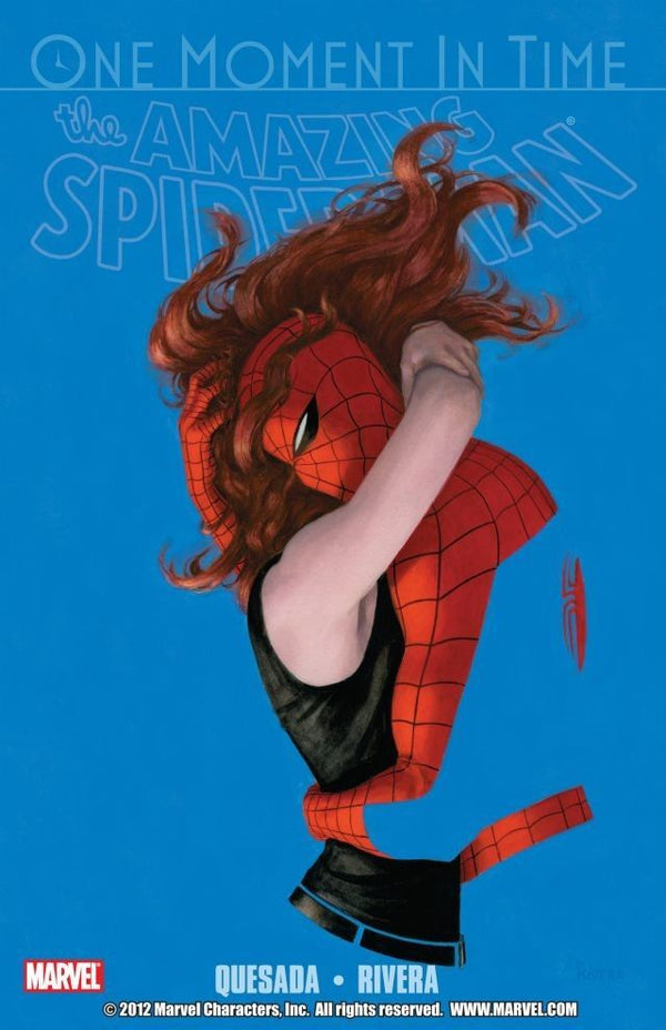 Book cover of The Amazing Spider-Man: One Moment in Time by Joe Quesada, Paolo Manuel Rivera (Illus.)