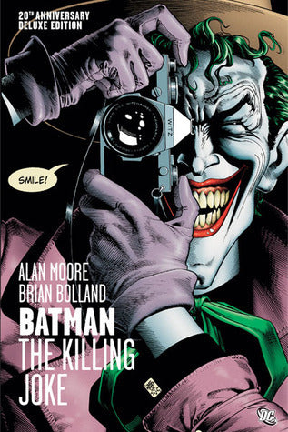 Book cover of Batman: The Killing Joke by Alan             Moore, Brian Bolland (Illus.), Tim Sale (Introduction)