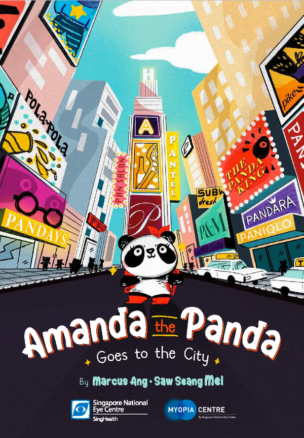Book cover of Amanda the Panda: Goes to the City by Marcus Ang, Saw Seang Mei